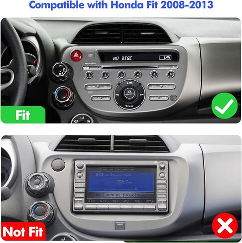 ستيريو سيارة 2+32 جيجا 10.1 بوصة يعمل بنظام Android 12 لسيارة Honda Fit 2008-2013 IPS شاشة لمس راديو السيارة مع Carplay وAndroid Auto دعم كاميرا احتياطية GPS FM Navi BT SWC in Kuwait