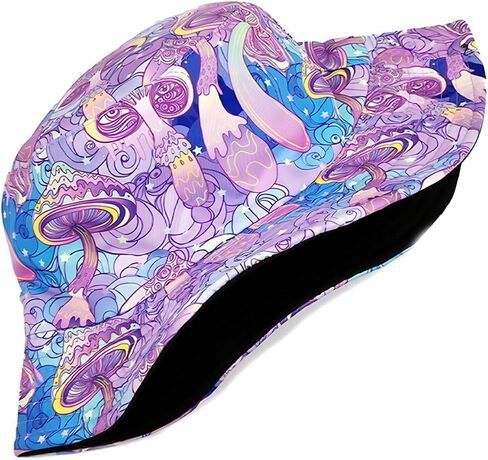 Bucket Hat for Men Women Sun Hat Beach Travel Fishing Hat Double Side Wear in Saudi Arabia