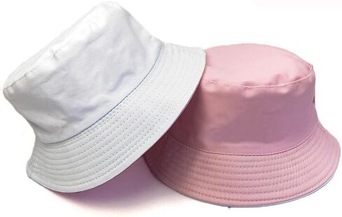 Bucket Hat for Men Women Sun Hat Beach Travel Fishing Hat Double Side Wear in Saudi Arabia