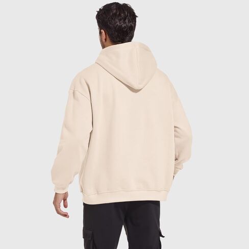 Bobeutou Oversized Graphic Hoodies for Men Rose Print Hoodie Vintage Fleece Hooded Sweatshirt Trendy Pocket Pullover Top in Kuwait