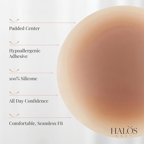 Adhesive Silicone Padded Nipple Covers - Reusable Pasties with Thick Center for Extra Coverage in Saudi Arabia
