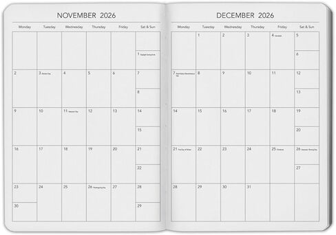 مخطط هاربور بوكيت الأسبوعي 2024 - كحلي ليدا - 6x3.25 بوصة in Kuwait