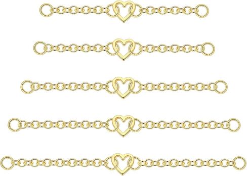Oveta 5PCS Surgical Steel Nose Chain Piercing Across Nose for Women Men's Nostril Piercing Jewelry, Silver Black Gold in Saudi Arabia