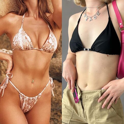 3PCS Belly Button Ring Dangle Stainless Steel Belly Rings 14G 1.6MM Belly Piercing CZ Butterfly Heart Flower Navel Ring Piercing Jewelry Belly Ring for Women in Saudi Arabia
