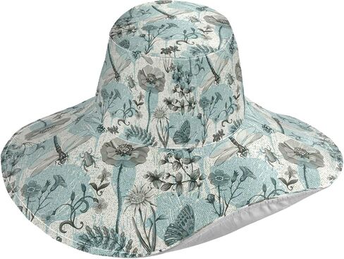 MNSRUU Wide Brim Hats Women Butterfly Sun Hat Packable Sun Visors Summer Beach Hat for UV Protection in Kuwait