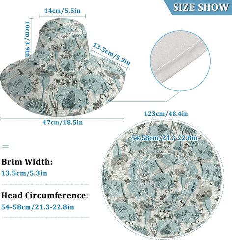 MNSRUU Wide Brim Hats Women Butterfly Sun Hat Packable Sun Visors Summer Beach Hat for UV Protection in Kuwait
