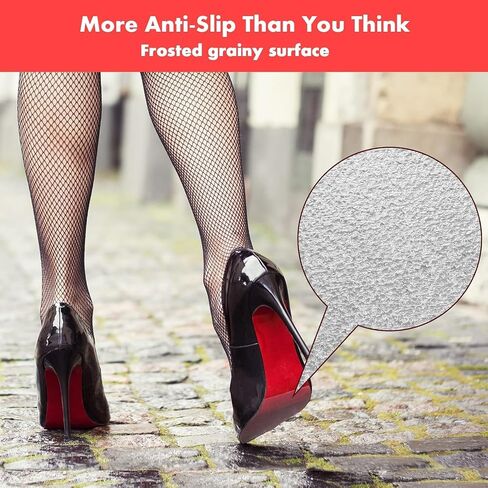 16 Pack Sole Protector for High Heel Shoes Red Bottom Sticker Crystal Clear Sole Guard Protectors Anti Slip 16 Sheets for 8 Pairs of Shoes Wear Resistant in Saudi Arabia