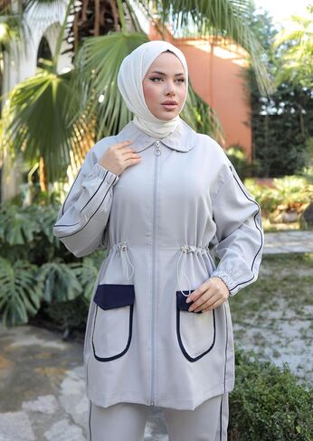 Stylish Hijab Sportswear Set for Muslim Women 2 Piece Tracksuit for Casual Comfort Activewear and Elegance in Saudi Arabia