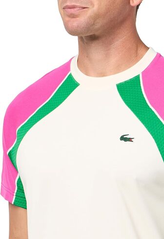 Lacoste Men's Ultra Dry Colour-Block Tennis T-Shirt in Saudi Arabia