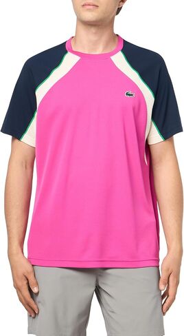 Lacoste Men's Ultra Dry Colour-Block Tennis T-Shirt in Saudi Arabia