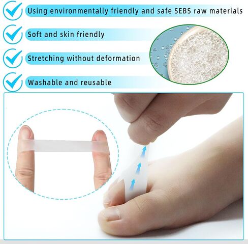 24 Gel Toe Caps, Silicone Toe Protectors, Pain Relieving Toe Wrapping, New Materials, Protect Toes From Friction And Relieve Corn, Blisters, Calluses, And Pain. in Saudi Arabia