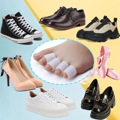 24 Gel Toe Caps, Silicone Toe Protectors, Pain Relieving Toe Wrapping, New Materials, Protect Toes From Friction And Relieve Corn, Blisters, Calluses, And Pain. in Saudi Arabia