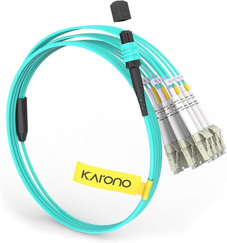 3M(10ft) MTP/MPO (APC) to 12 x LC Multimode Breakout Fiber Optic Cable, QSFP to 6 OM3 Duplex LC, QSFP+ 40/100Gbe, QSFP+ 40GBASE-PLR 4, 12 Strands in Kuwait