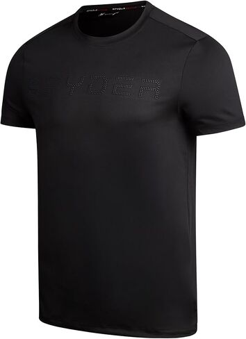 Spyder Men's Workout Shirt - Short Sleeve Quick Dry Moisture Wicking Jacquard Jersey Athletic Shirt (Sizes: S-XL) in Kuwait