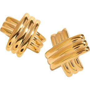 Criss-Cross X Statement Earrings