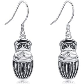 Raccoon/Cactus/Longhorn/Arican Earring 925 Sterling Silver Astronaut/Raccoon/Moth/Sunflower Jewelry for Women