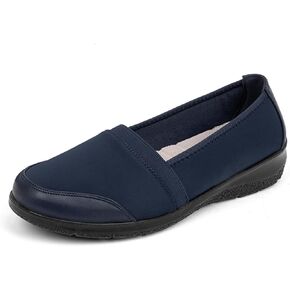 Women's Orthopedic Loafers Stretchy Slip-on Comfort Walking Work Flat Shoes for Bunions