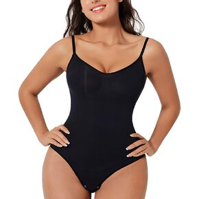 round neck Shapewear Bodysuit Tummy Control