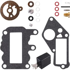 382048 Carburetor Repair Rebuild Kits Float for Johnson&Evinrude Outboard 9.5 hp 9.5hp Engine 1964-1973 Replace 0382048,0765630,0379154,765630,379154;