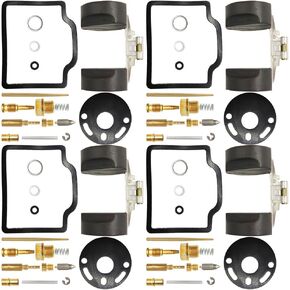 4-Pack Carburetor Rebuild Kit Carb Repair Kits with Float Replacement for Honda CB750 1969-1974 CB750K 1975-1976