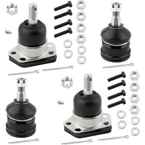 BOXI 4pc Front Upper and Lower Ball Joints Replacement for Chevy Blazer Impala Caprice GMC Envoy S-15 Jimmy Buick Roadmaster 2WD | K5208 K6145
