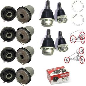 NISTO Suspension 8 UPTER UPPER LOWER ARM POTHING 4 BALL COONTING TILPATION