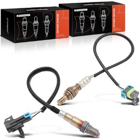 A-Premium O2 Oxygen Sensor Upstream and Downstream Heated Compatible with Chevy, GMC, Saturn, Pontiac Vehicles - Equinox Malibu Captiva Sport Terrain Solstice Vue Sky Aura G6, 2.4L, 2-PC Set