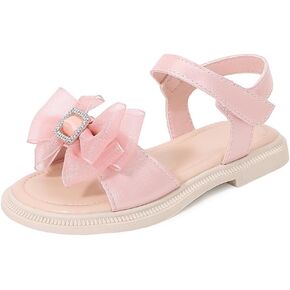 kkdom Girls Cute Heart Sandals Open Toe Summer Flats Dress Sandals Shoes