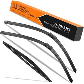 Wiper Blades for Honda HRV 2023 2024, OEM Quality Windshield Wipers 26 17 In and Rear Wiper Blade, Easy to Install Replacement Wipers Set of 3