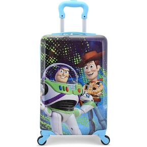 Disney Toy Story 20" Hardshell Luggage - Woody Buzz Cute & Durable Hard-side Suitcase for Travel with Spinner Wheels 20"x12"x8"