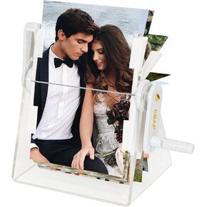 Multi-Photos Collage Frame-Photo Albums 4x6 Pictures.Adjustable Screen.Perfect for Desks, Weddings, or Gifts