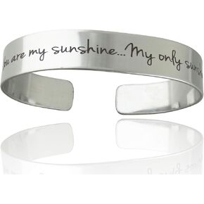 FashionJunkie4Life 925 Sterlin Silver and Stainless Steel Open Cuff Bracelet