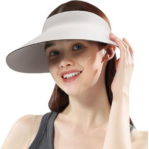 Peicees Wide Brim Hats for Women UPF50+ Sun Visor with UV Protection for Summer s Golf Hiking Beach Travel Sports Foldable