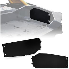2PCS Aluminum Bed Side Doors Compartment Covers for Can-Am Maverick R, Rear Cargo Bed Box Cover Panels Kit for Can Am Maverick R MAX X RS 2024 2025 Accessories, Replace #715009154