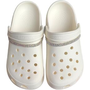 سحر أحذية Bling Rhinestone ، سلاسل أحذية شرابة الفضة الفضية للنساء ، سلسلة Rhinestone Designer Dey لزخارف Sandals Decoration (أحجار الراين الفضية)