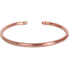 Sunsoul by Touchstone Indian Handcrafted Annealed Immunity Booster Arthritis Controller Health Benefactor Designer Jewelry Pure Copper High Gauge Anklet in Natural Tone for Women.