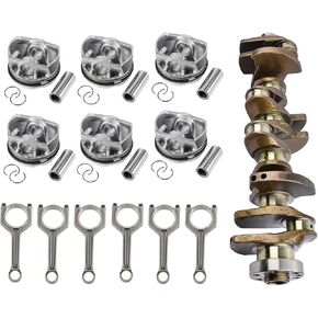 N55 Engine Crankshaft Pistons Connecting Rod Kit Fits for BMW E70 E82 E90 F02 F10 F25 F36 135i 335i 435i 535i 640i 740i X1 X3 X4 X5 X6 N55 3.0L l6 Turbo OE N55B30A 11217580483 11212163665