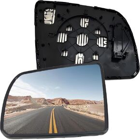 Driver Left Side Mirror Replacement for Toyota Sequoia 2008-2017, for Toyota Tundra 2007 2008 2009 2010 2011 2012 2013 2014 2015 2016 2017 2018 2019 2020 Rear view Mirrors Glass with Heated