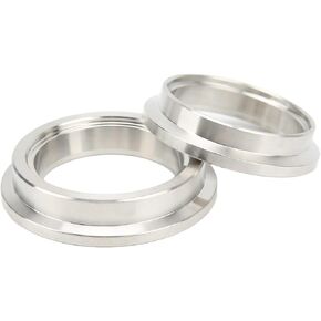Weld Inlet Flange, 44Mm Stainless Steel Wastegate Inlet Flange Replacement Turbo Wastegate V Band Inlet Flange For Tial MvR Inlet Side, Wastegate Inlet Flange Wastegate Flange Set