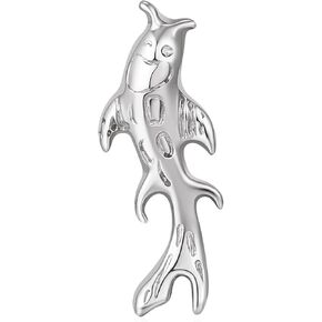 1PC Koi Fish Helix Piercing Earrings Jewelry for Women Titanium Cartilage Flat Back Koi Fish Earrings Conch