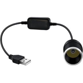 USB C Male to 12V Car Cigarette Lighter Socket Female Converter Cable, 8W Max, USB C to Cigarette Lighter Adapter Suitable for Driving Recorder, GPS, and Other Equipment (Type C, 1FT)