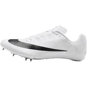 Nike Zoom Track & Field Sprinting Spikes (FZ9663-100 ، White/Metallic Silver/Black) Size 8.5