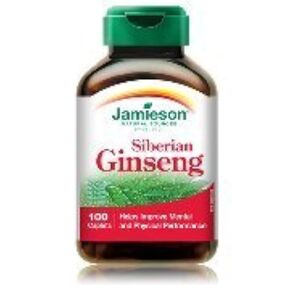 مختبرات Jamieson Siberian Ginseng 650 Mg-100 Caplets العلامة التجارية