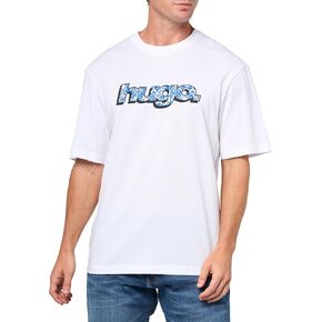 HUGO Men's Wavy Logo Cotton T-Shirt