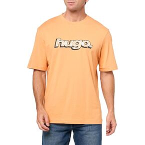 HUGO Men's Wavy Logo Cotton T-Shirt in Kuwait