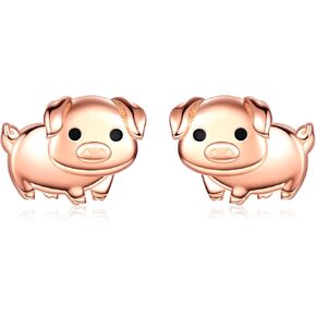 Sterling Silver Animal Stud Earrings: S925 Hypoallergenic Cute Koala Bear Cat Llama Bunny Cow Earrings for Women Koala Animal Stud Earrings Jewelry Gifts in Kuwait