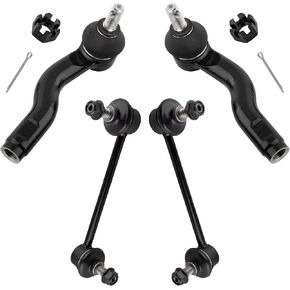 K80251 K80250 ES800102 ES800101 Front Stabilizer Sway Bar Links Outer Tie Rod Ends Left & Right for Ford Fusion 2006-2010 Mercury Milan 2006-2009 Lincoln MKZ 2007-2009 Zephyr 2006, Pack of 4