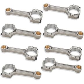 JDMON 8PCS Connecting Rod Replacement for Buick LaCrosse 2008 Chevy Avalanche Silverado GMC Sierra 1500 Yukon 2007-2013 V8 5.3 6.0 6.2L LS Series Floating Pin Rods Replacement for 12569639 12577583