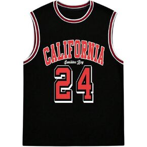 Men's Jersey Shirts Number Letter Graphic Sports Vest Tank Crewneck Sleeveless Workout Shirt