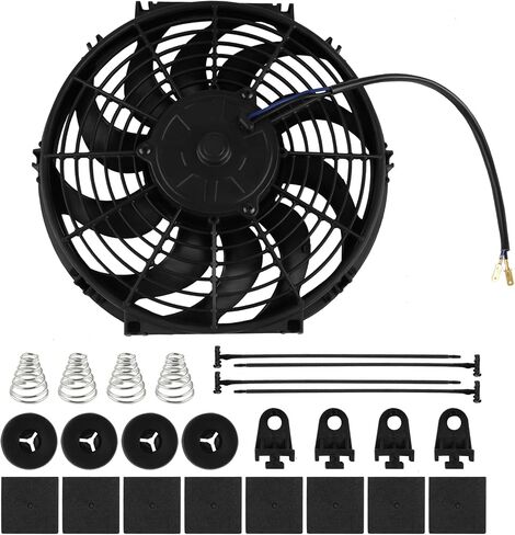 12 بوصة 12 "Universal Slim Push Push Pull Collectiatiator Colling 12V Mount Kit ، 12V 80W Motor in Kuwait